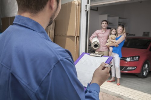 Van service supporting a flat move in South East London