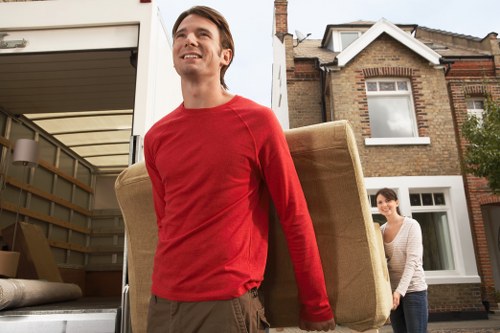 Furniture loading for a house move near Sydenham streets