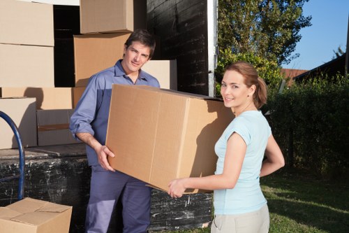 House removals vehicle prepared for a local Sydenham property