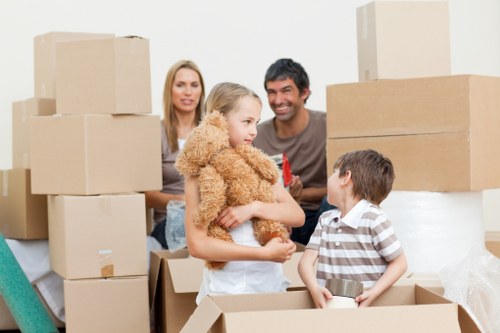 Local moving truck service handling apartment access in Sydenham